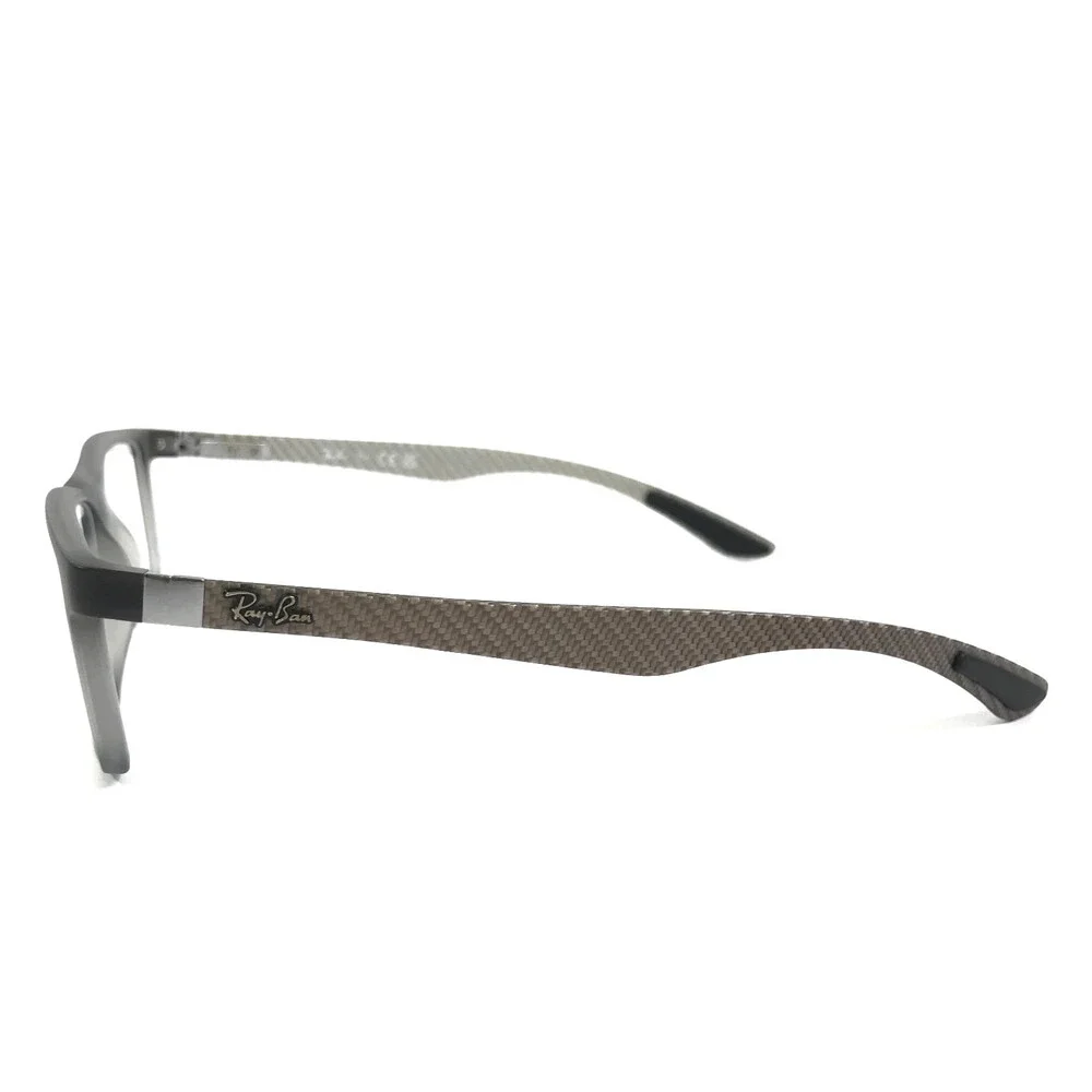 Ray-Ban Eyeglasses Frames RB8901 5244 Demi Gloss Gray Carbon Fiber 55-17-145